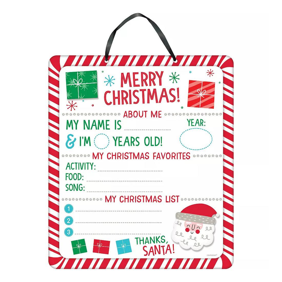 Christmas Wishes Child Photo Prop Party Accessories - Party Centre
