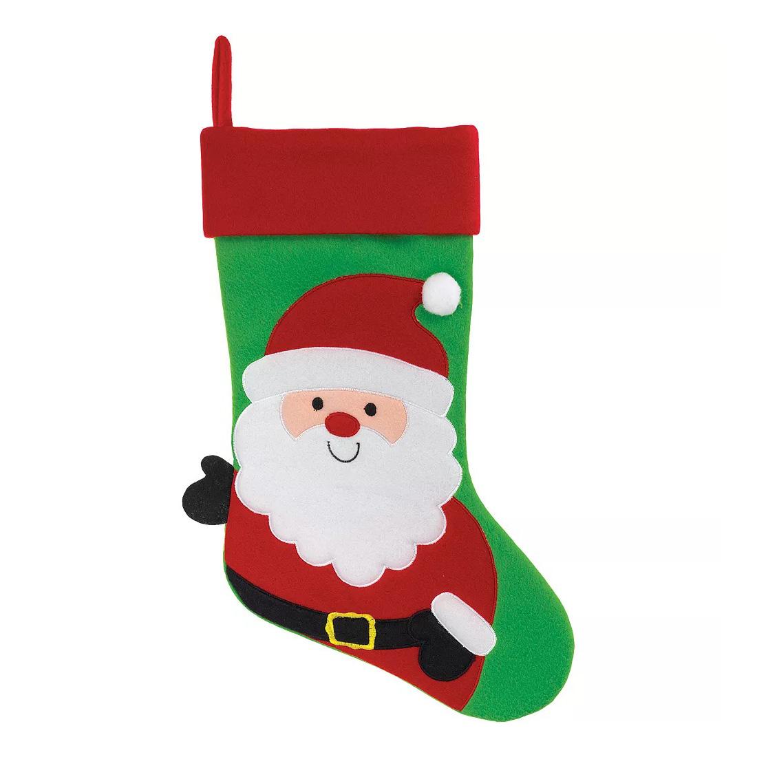 Santa Claus Stocking Decoration 18in Decorations - Party Centre