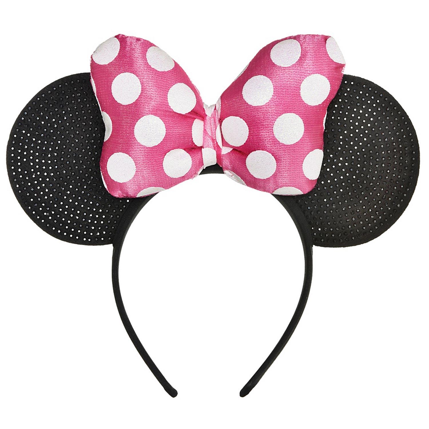 Minnie Mouse Forever Fabric Deluxe Headband Costumes & Apparel - Party Centre