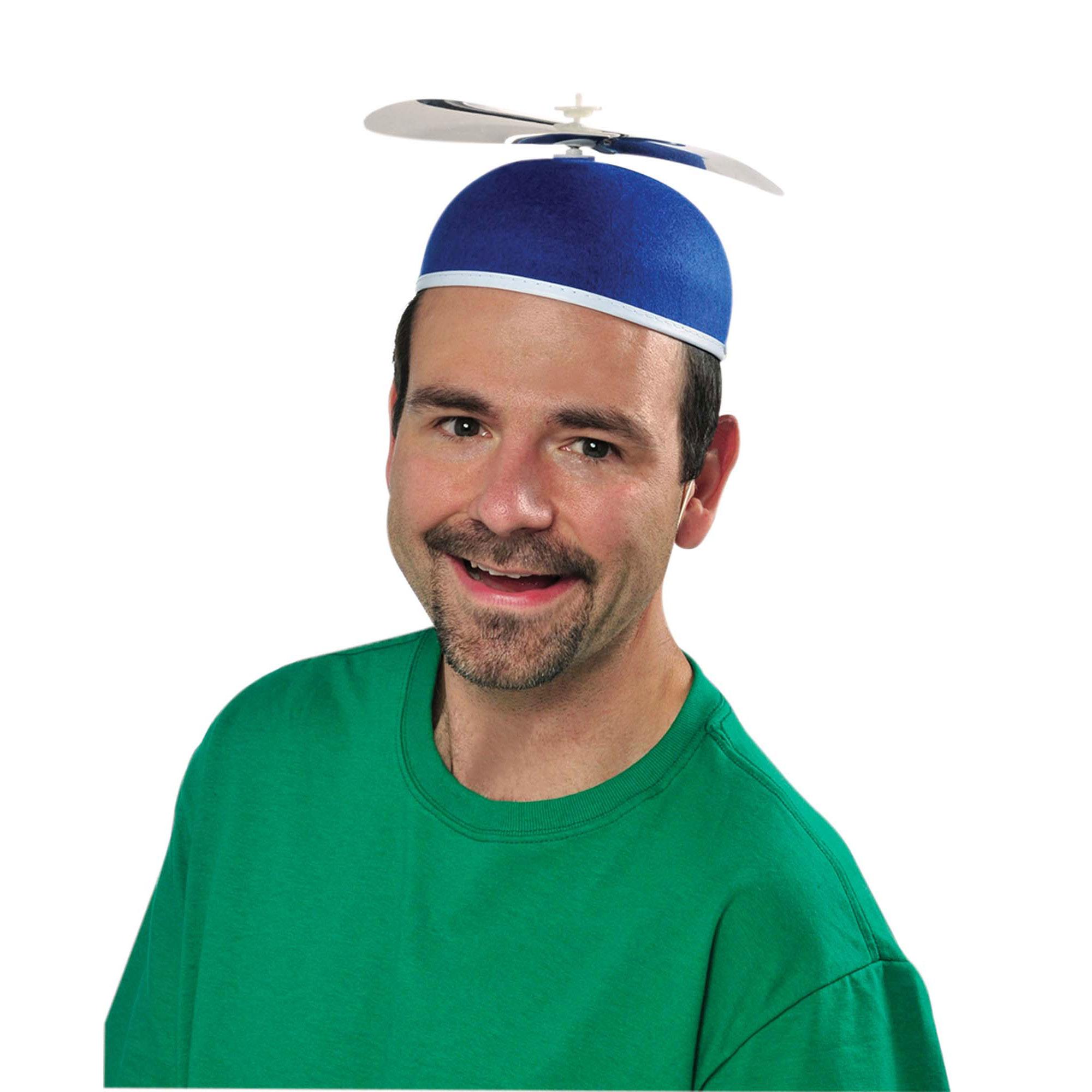Blue Beanie Propellor Hat Costumes & Apparel - Party Centre
