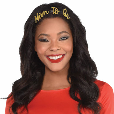 Mom To Be Headband Glitter Fabric & Felt