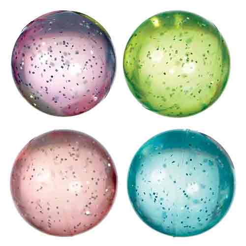 Bounce Ball Glitter Favor 8pcs
