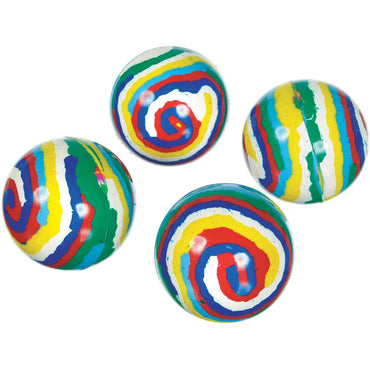 Bounce Ball Stripe Glitter Favor 8pcs