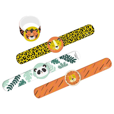 Get Wild Birthday Slap Bracelet Favors, 4pcs
