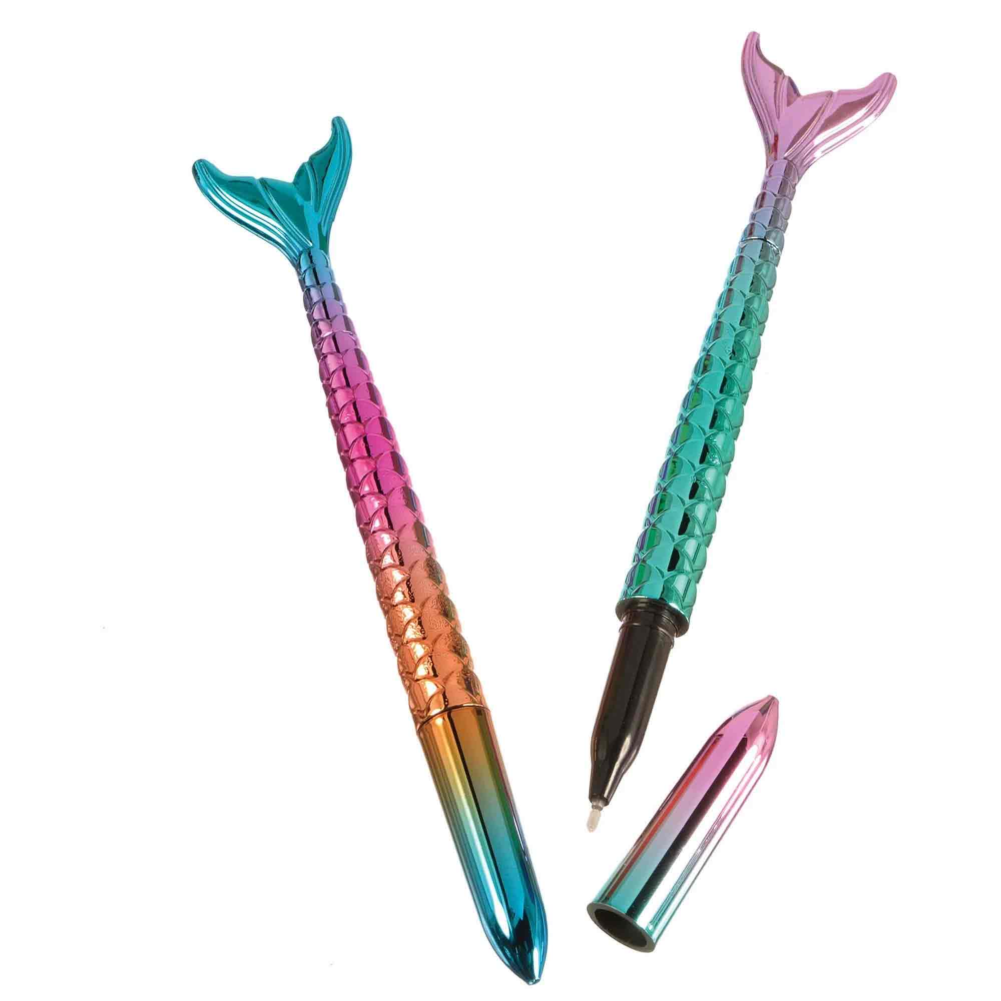 Shimmering Mermaids Tail Pens, 8pcs