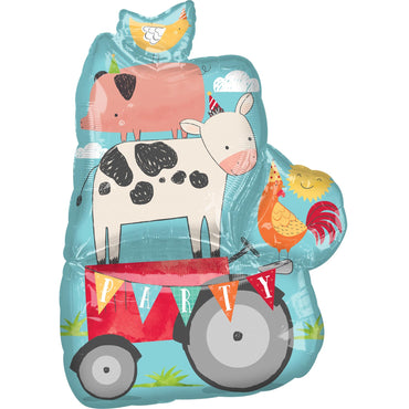 Barnyard Birthday SuperShape Balloon 63x83cm Balloons & Streamers - Party Centre