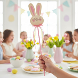 Easter Bunny Wand 15in