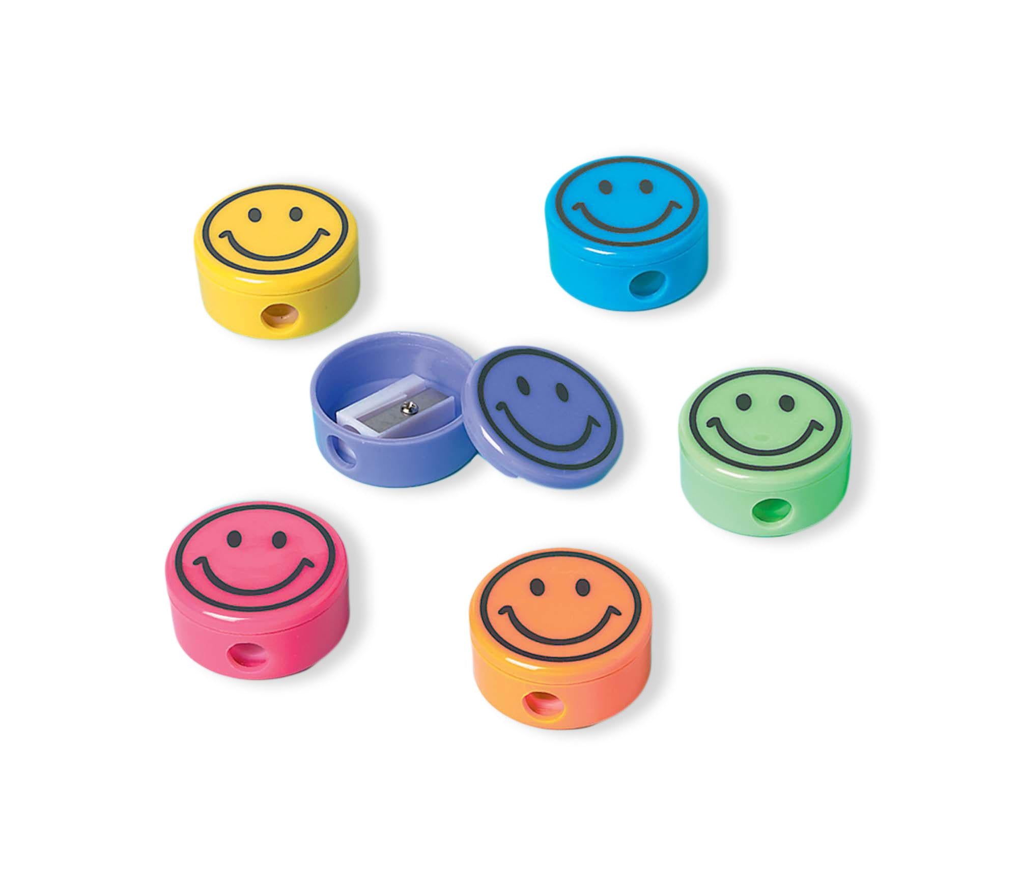 Smile Pencil Sharpener Value Pack Favors 12pcs Party Favors - Party Centre