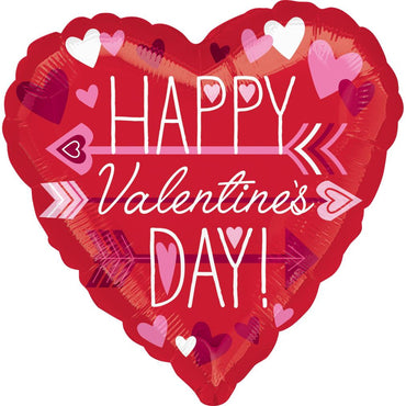 Valentine's Wishes Foil Balloon 45cm Balloons & Streamers - Party Centre