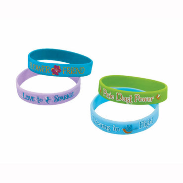 Disney Tinker Bell Rubber Bracelet Favors 4pcs Party Favors - Party Centre