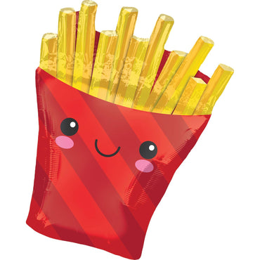 French Fries SuperShape Foil Balloon 58x71cm Balloons & Streamers - Party Centre