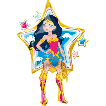 Wonder Woman SuperShape Balloon 68x96cm Balloons & Streamers - Party Centre