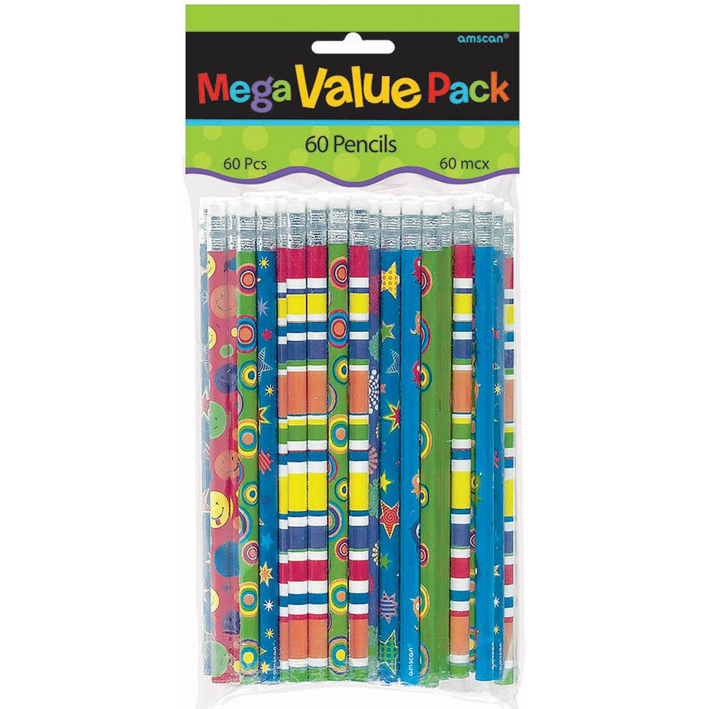 Pencil Mega Value Pack 60pcs Party Favors - Party Centre