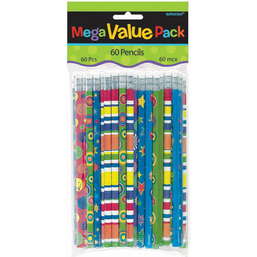 Pencil Mega Value Pack 60pcs Party Favors - Party Centre