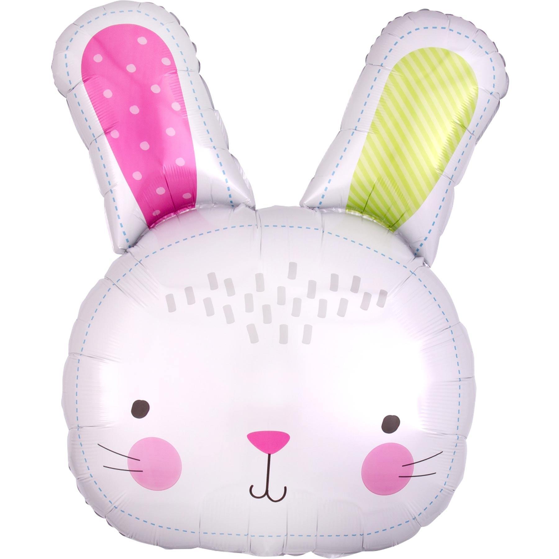 Hello Bunny Easter SuperShape Balloon 60x71cm Balloons & Streamers - Party Centre