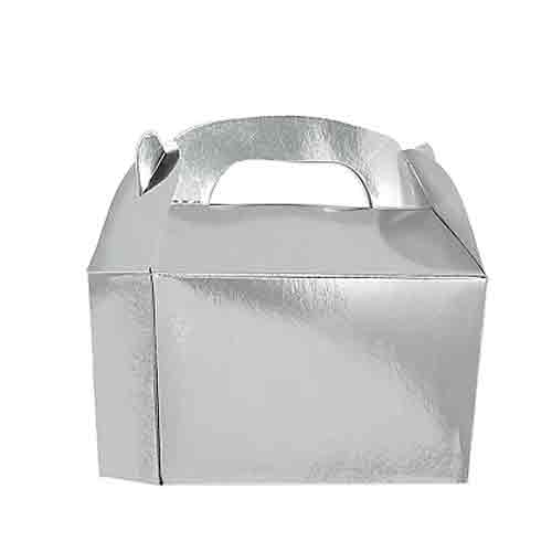 Silver Foil Paper Gable Box