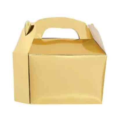 Gold Foil Paper Gable Box