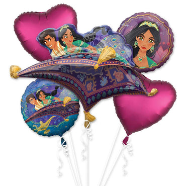 Aladdin Balloon Bouquet 5pcs Balloons & Streamers - Party Centre