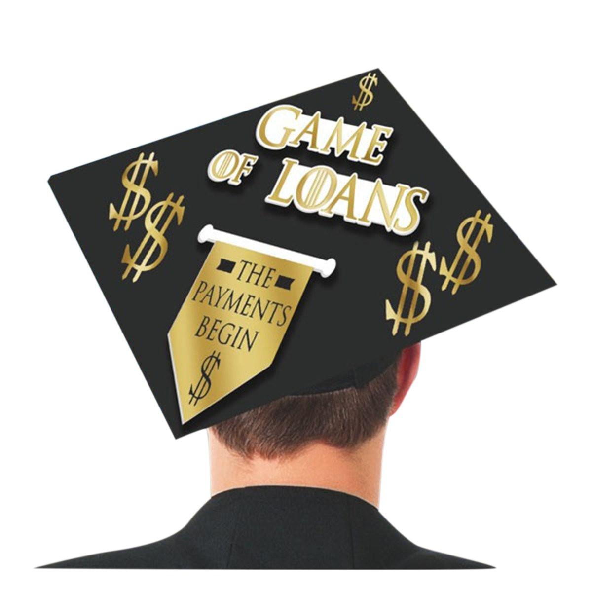Game Of Loans Grad Cap Decorating Kit 1pc Costumes & Apparel - Party Centre