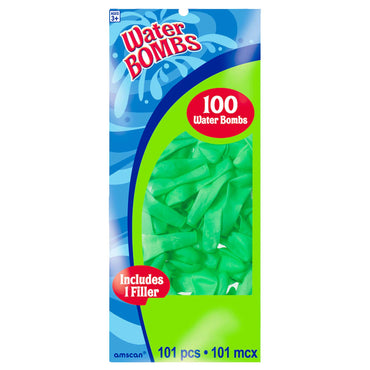 Neon Green Waterbombs 101pcs Party Favors - Party Centre