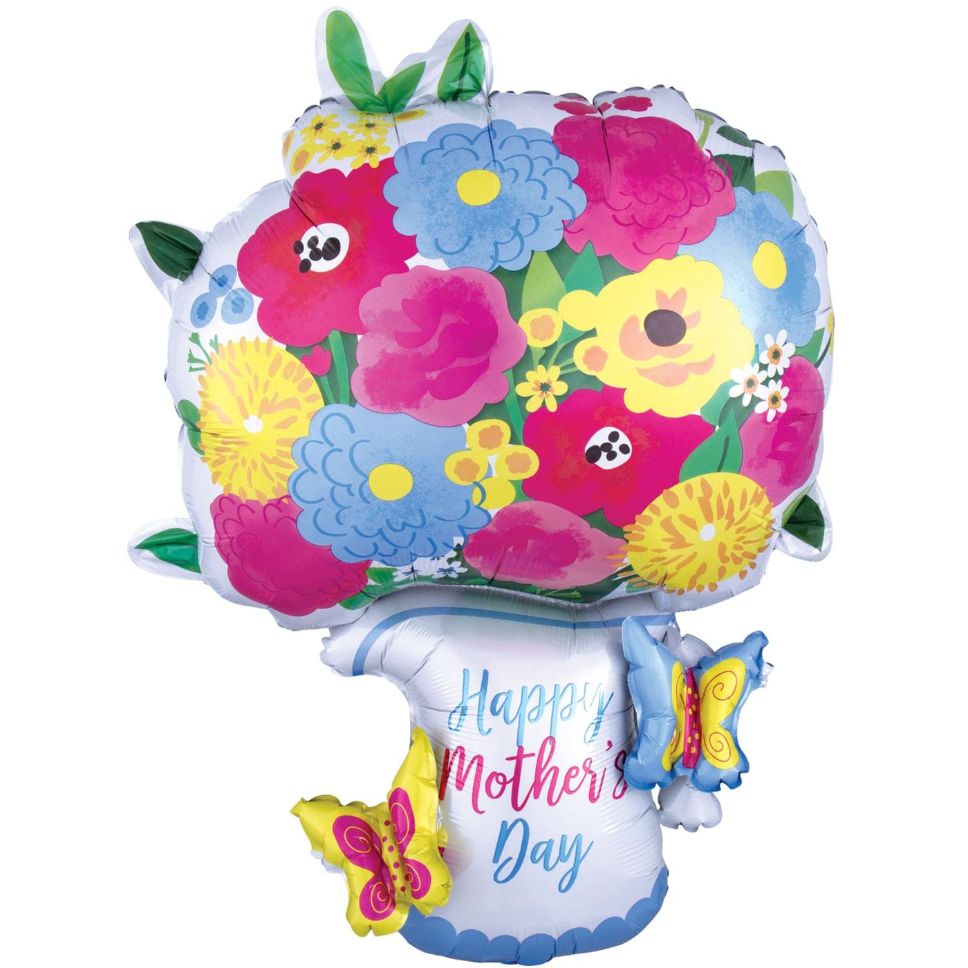 Happy Mother's Day Pitcher Garland Multi-Balloon 63x86cm Balloons & Streamers - Party Centre