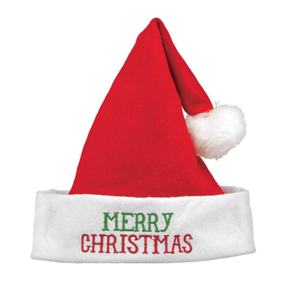 Merry Christmas Santa Hat Felt Costumes & Apparel - Party Centre
