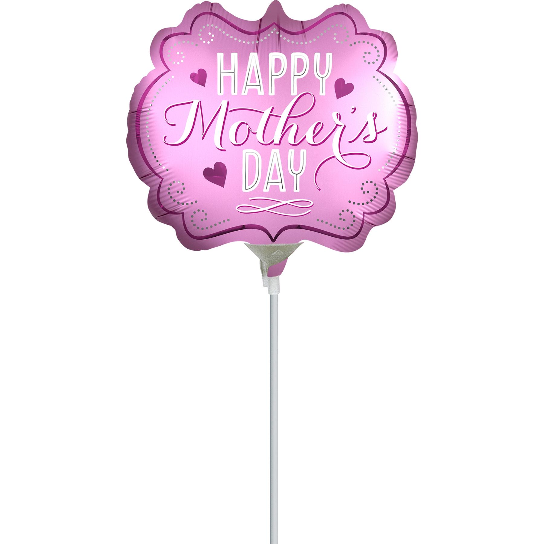 Mother's Day Marquee Satin Infused Mini Shape Balloons & Streamers - Party Centre