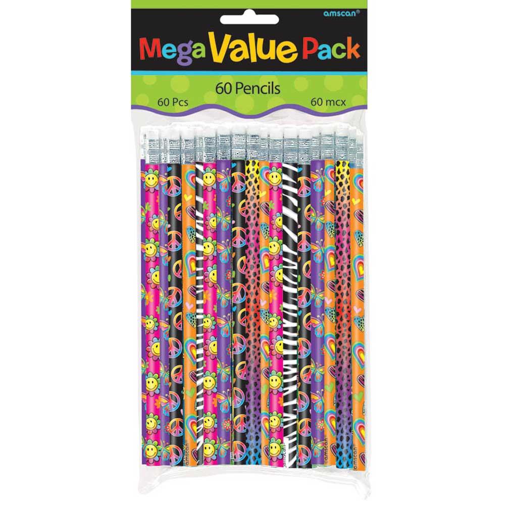Girl Pencil Mega Value Pack Favors 60pcs Party Favors - Party Centre