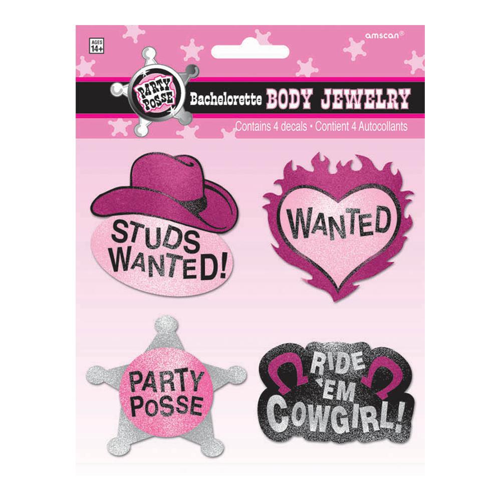 Bachelorette Party Posse Body Jewelry Party Favors - Party Centre