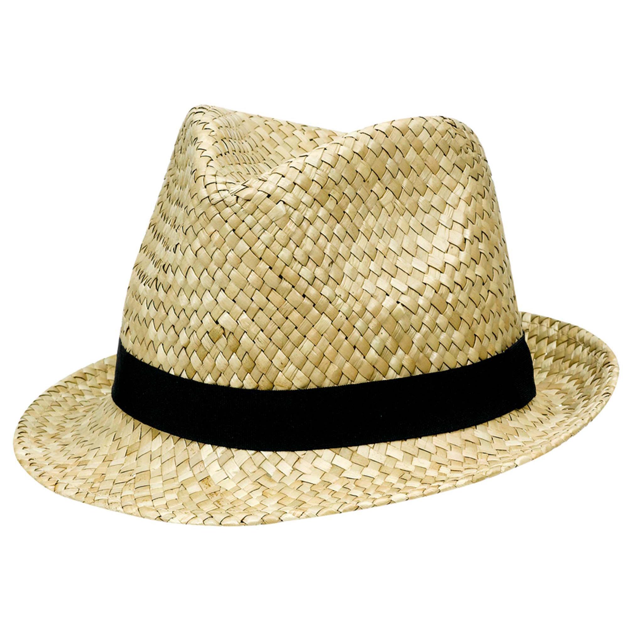 Straw Fedora Costumes & Apparel - Party Centre