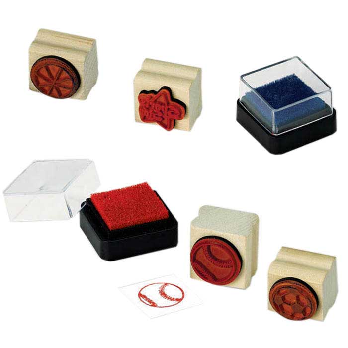 Small Boy Wooden Stamp Favor 1in (sold per piece) Party Favors - Party Centre