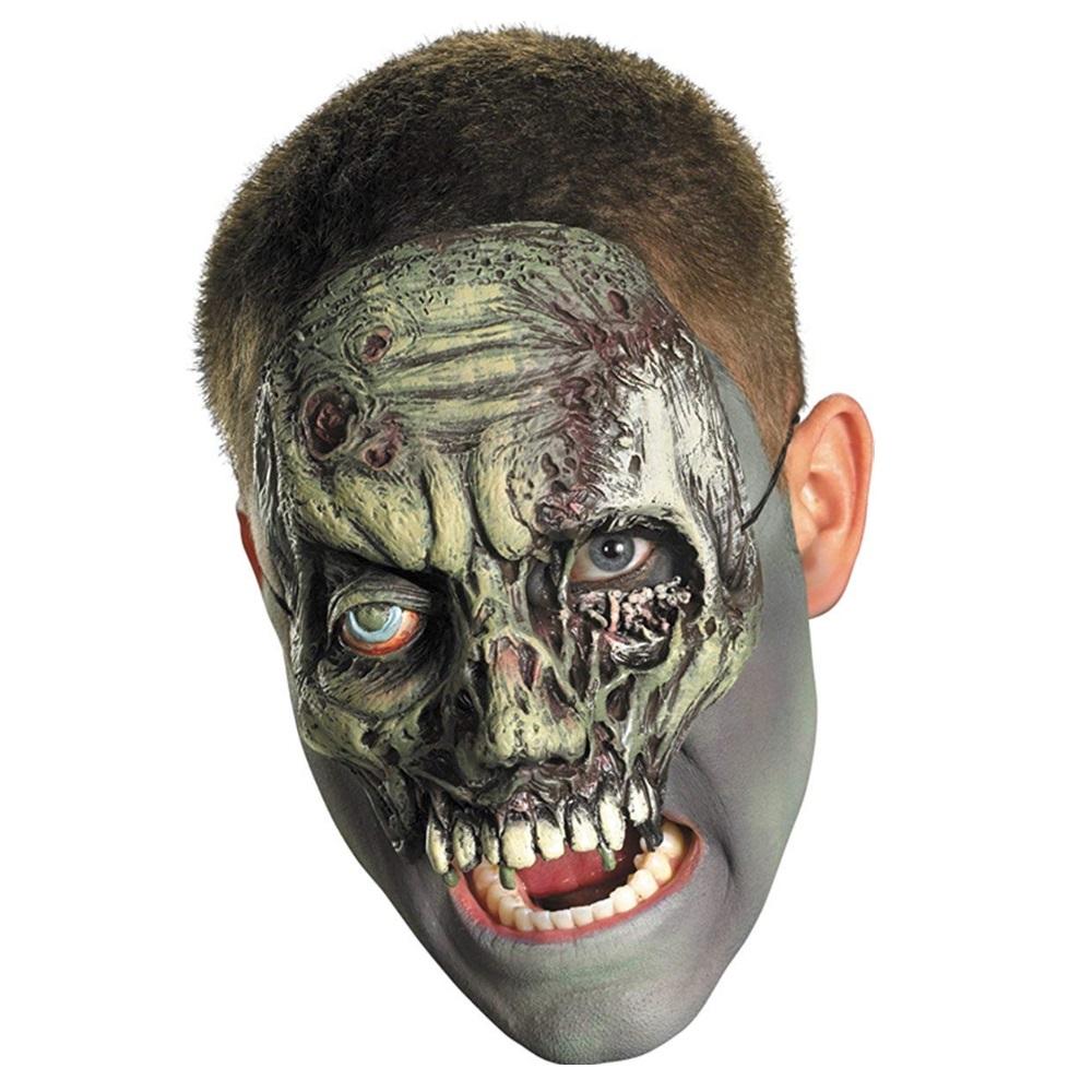 Adult Chinless Walking Zombie Vinyl Mask Costumes & Apparel - Party Centre