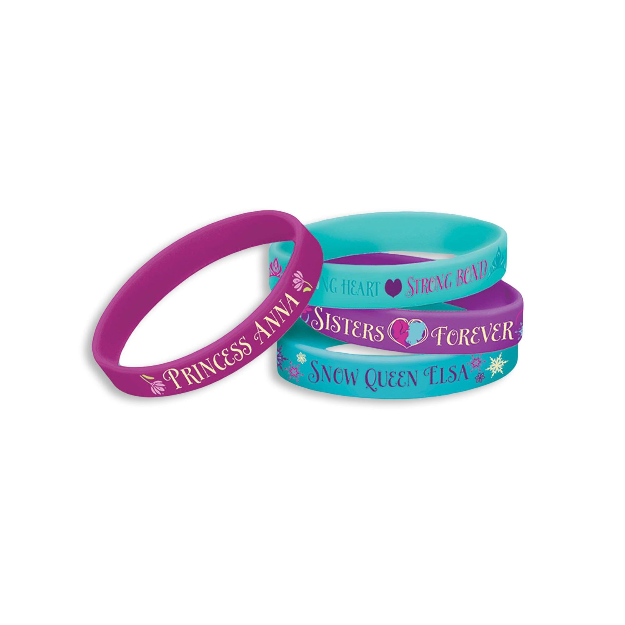 Shop Disney Frozen Rubber Bracelet Favors 4pcs Party Centre