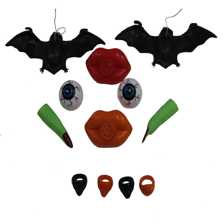 Halloween Super Mega Mix Plastic Favors 100pcs Favours - Party Centre