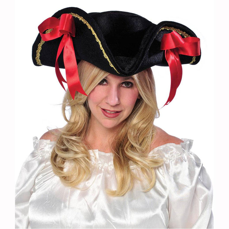 Ladies Buccaneer Hat Costumes & Apparel - Party Centre