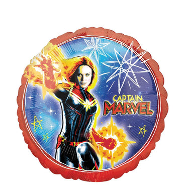 Captain Marvel Foil Balloon 45cm Balloons & Streamers - Party Centre