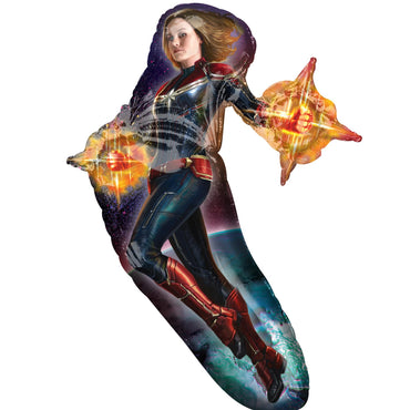 Captain Marvel SuperShape Balloon 68x93cm Balloons & Streamers - Party Centre