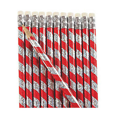 Christmas Pencil Favors 12pcs Favours - Party Centre