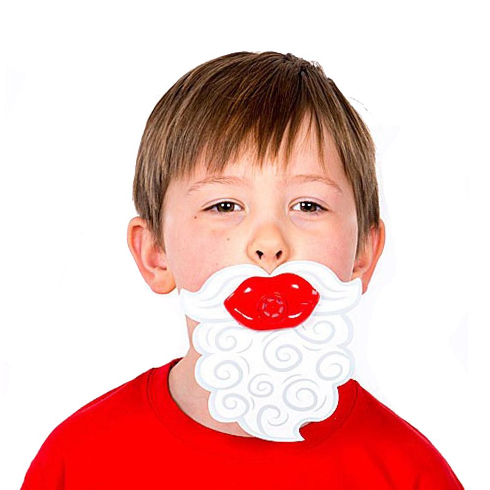 Santa Beard Lip Whistle Favors 8pcs Favours - Party Centre