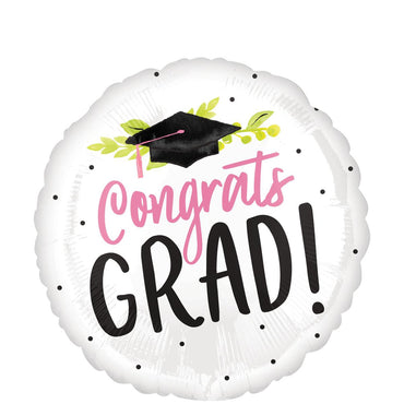 Girl Grad Foil Balloon 45cm Balloons & Streamers - Party Centre