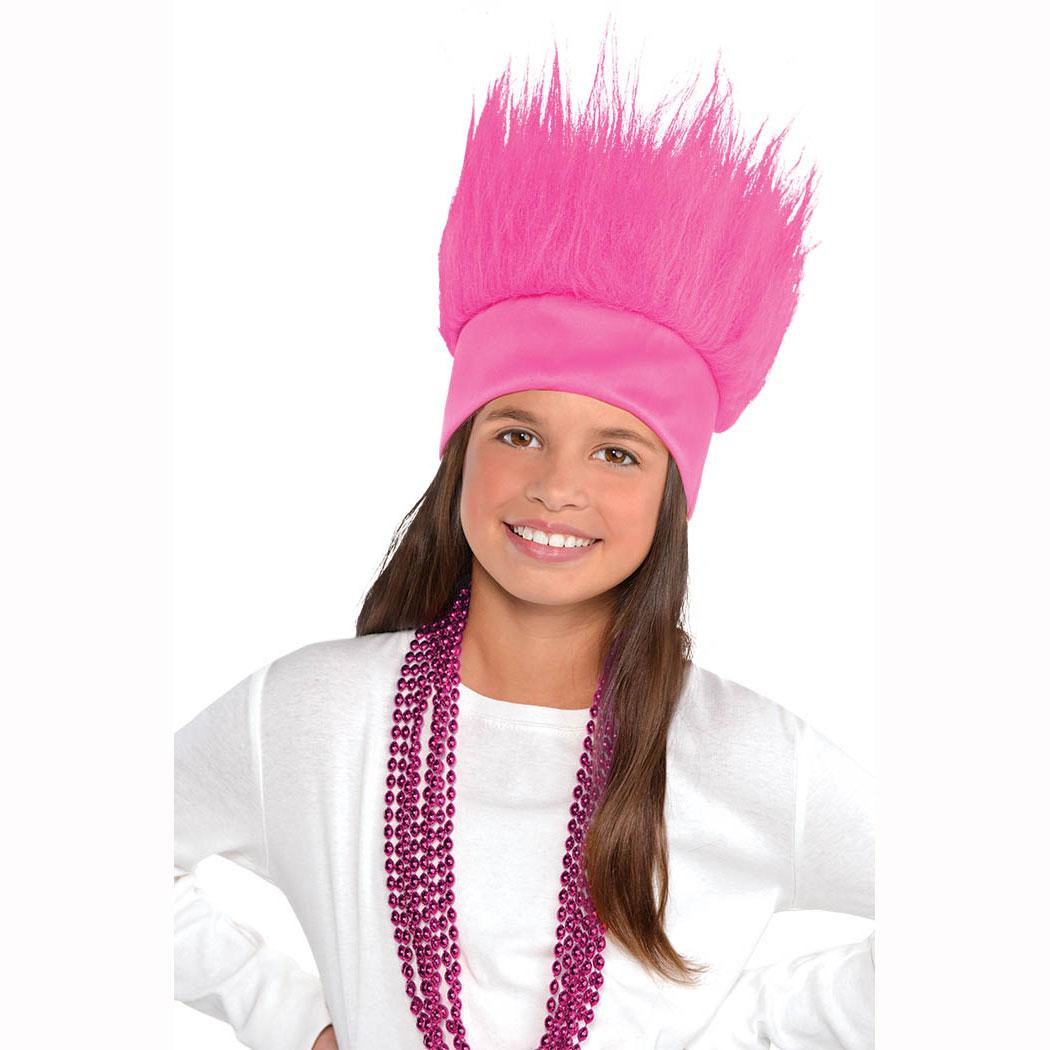 Pink Crazy Hair Headband Costumes & Apparel - Party Centre