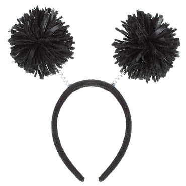 Black Pom Pom Headbopper
