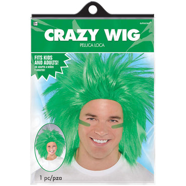 Green Crazy Wig Costumes & Apparel - Party Centre