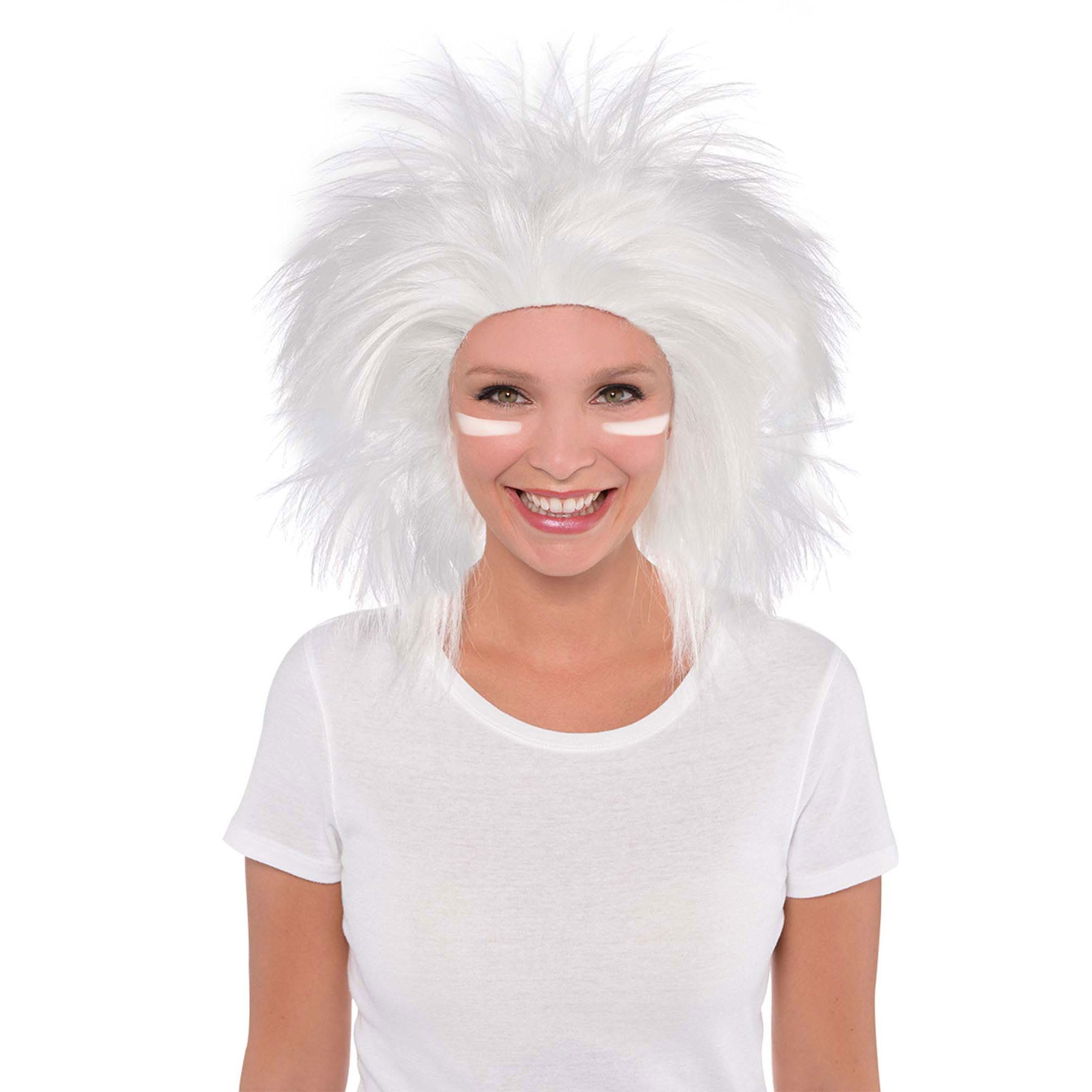 White Crazy Wig Costumes & Apparel - Party Centre