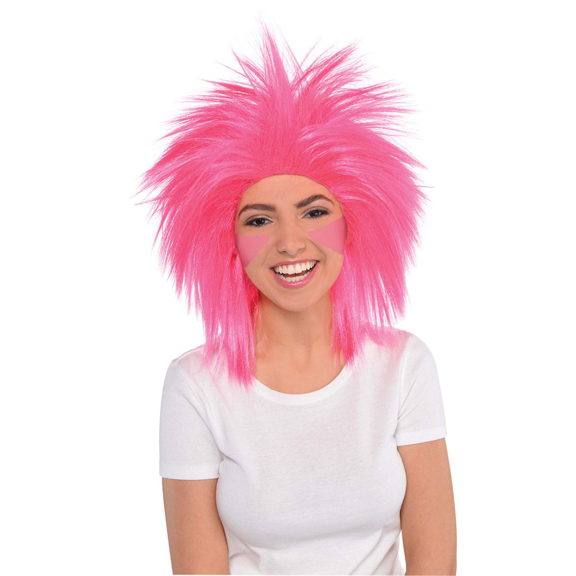 Pink Crazy Wig Costumes & Apparel - Party Centre
