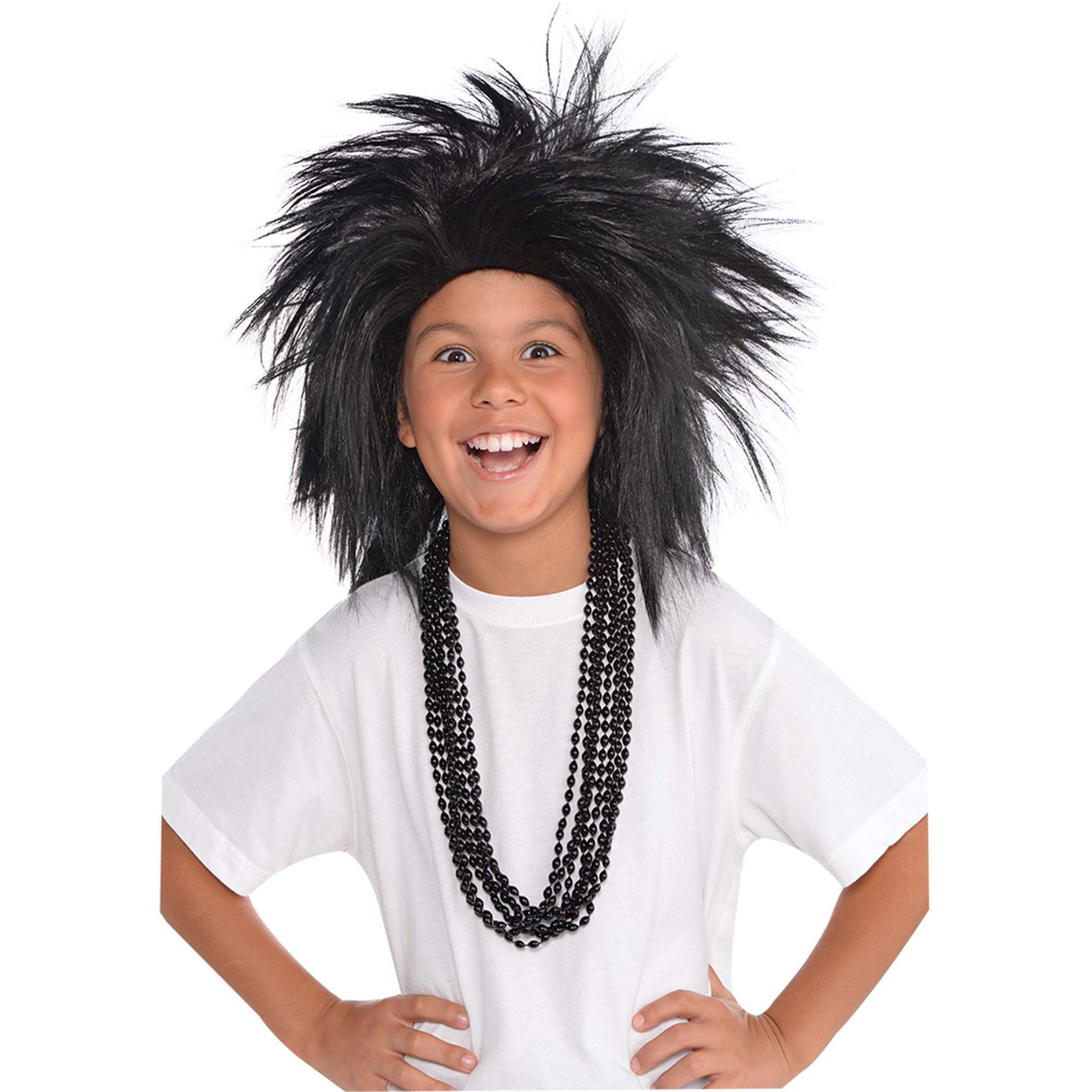 Black Crazy Wig Costumes & Apparel - Party Centre