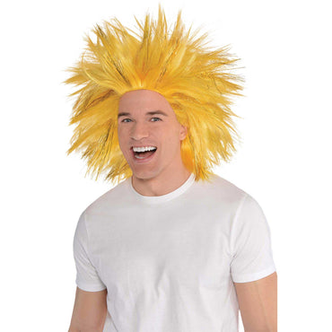 Gold Crazy Wig Costumes & Apparel - Party Centre