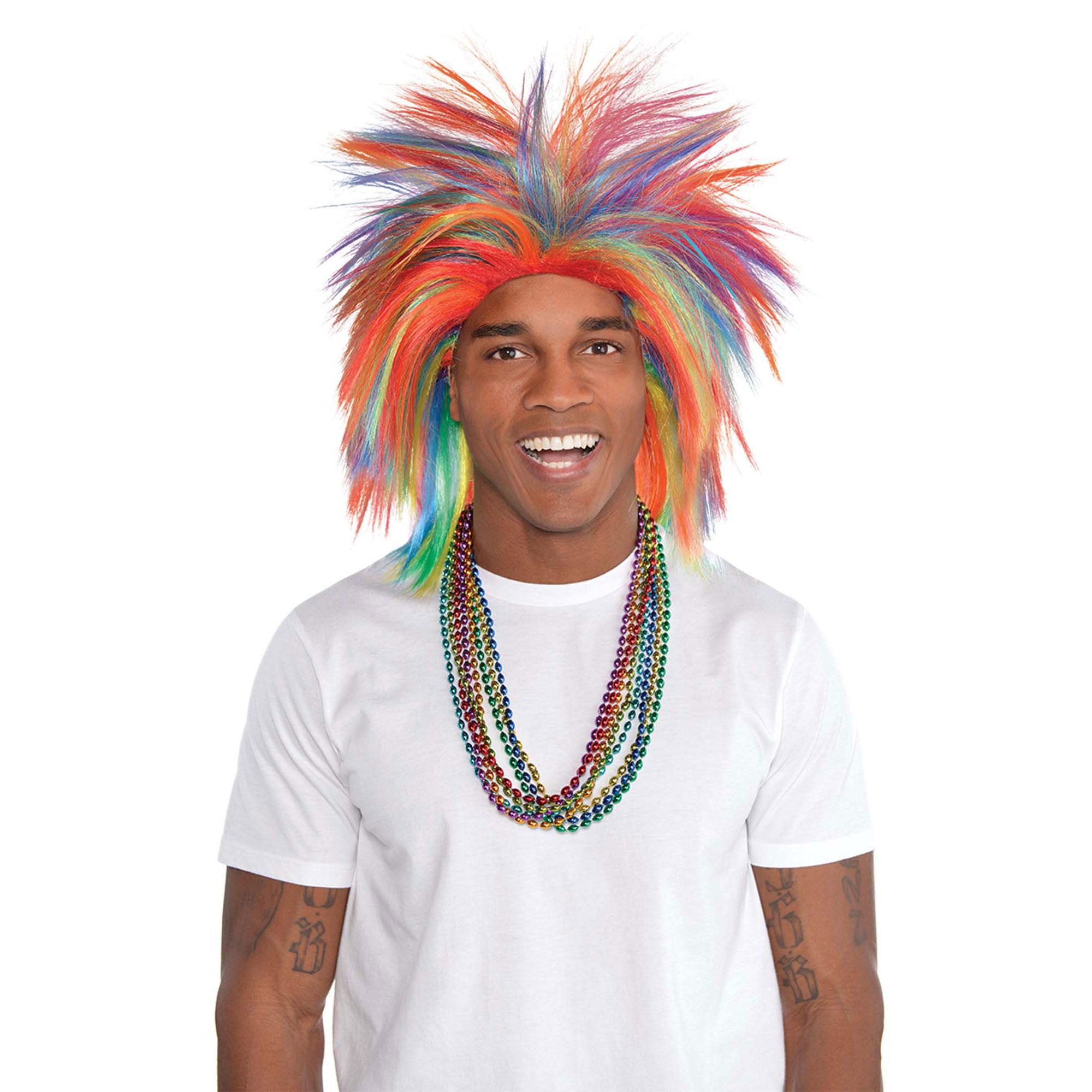 Crazy Rainbow Wig Costumes & Apparel - Party Centre