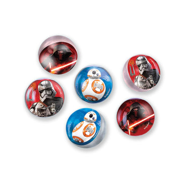 Star Wars Vll Bounce Balls 6pcs Party Favors - Party Centre