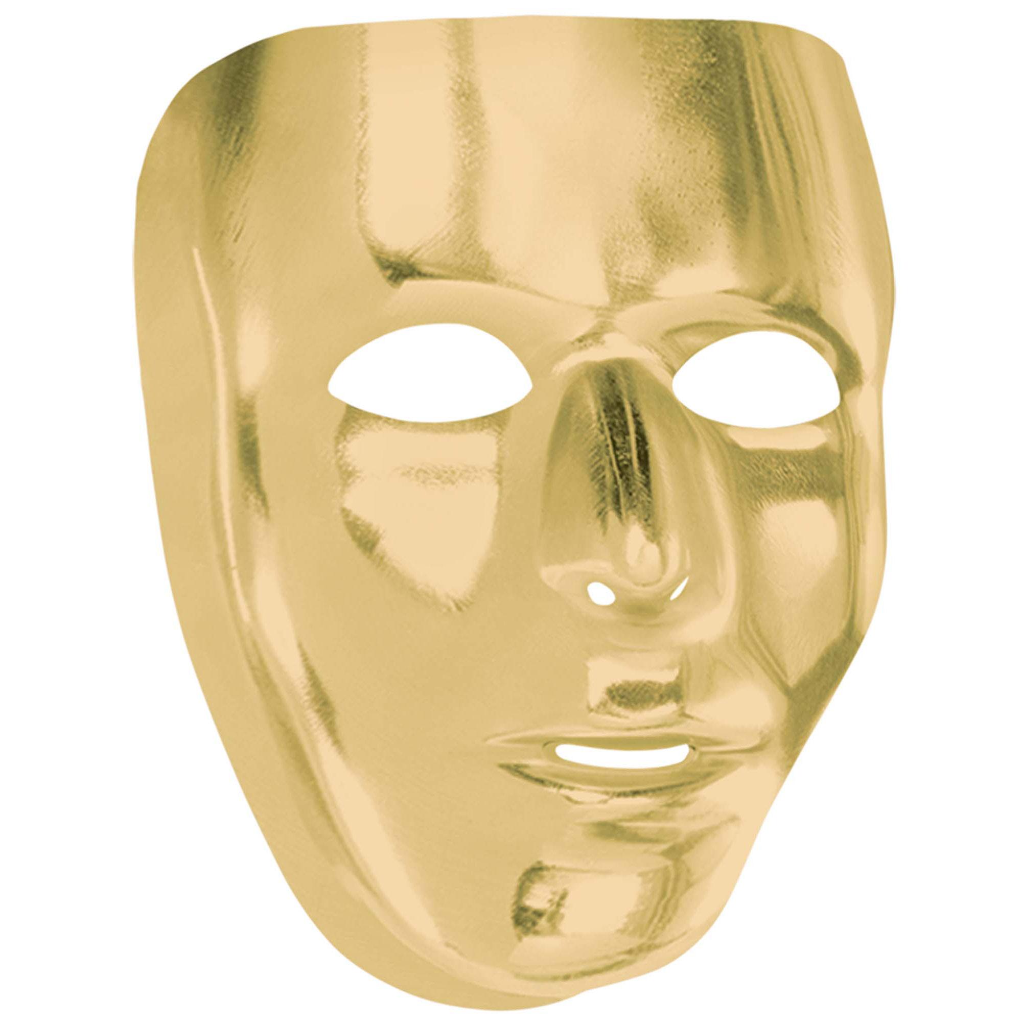Gold Full Face Mask Costumes & Apparel - Party Centre